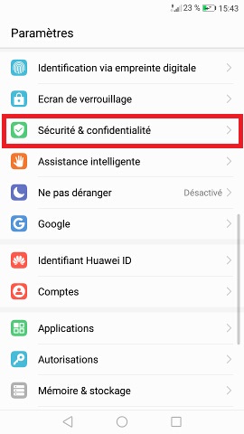 Changer votre code PIN de son Huawei P9 / Plus / Lite.
